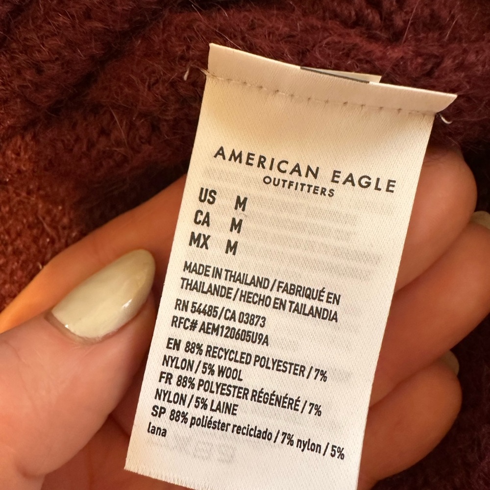 American Eagle Hot Toddy Red Crewneck Sweater - Women’s M - Picture 6 of 6